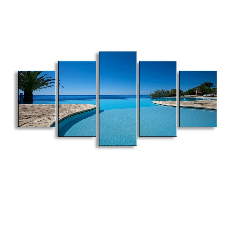 5 pieces high-definition print swimming Pool water canvas oil painting poster and wall art living room picture PL5-222
5 pieces high-definition print swimming Pool water canvas oil painting poster and wall art living room picture PL5-222