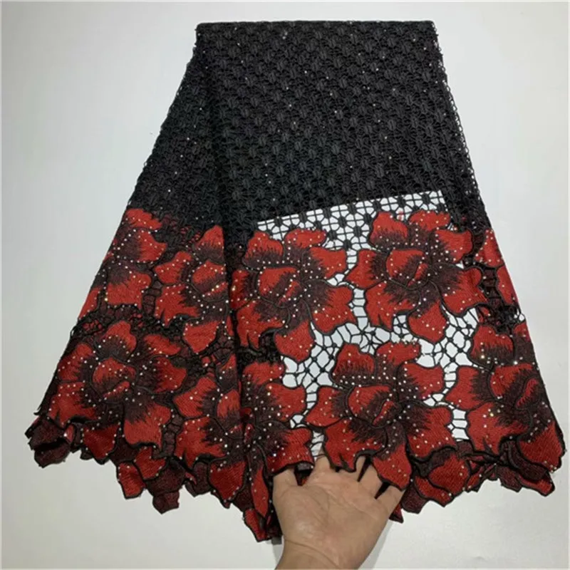 Embroidered Nigerian Lace Fabric Bridal High Quality French Tulle Lace Fabric For Women Dress 5 Yards
Embroidered Nigerian Lace Fabric Bridal High Quality French Tulle Lace Fabric For Women Dress 5 Yards