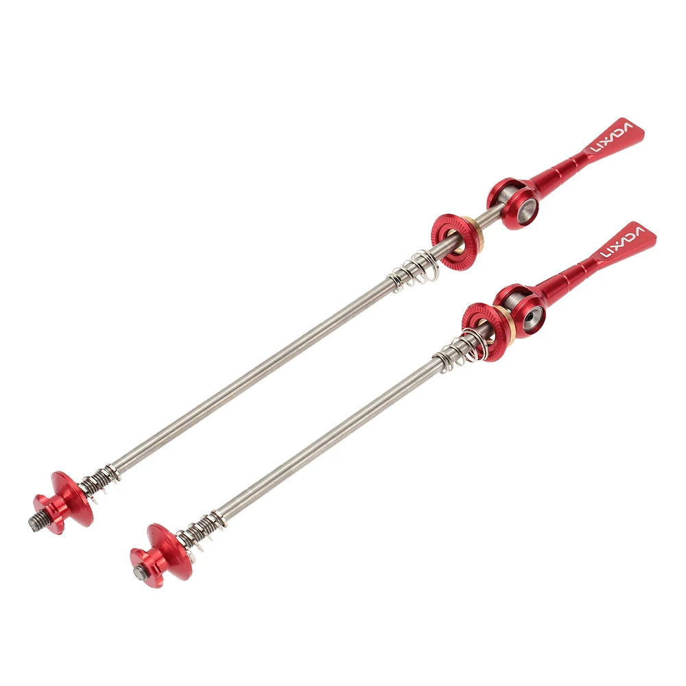 1 Pair Bicycle QR Skewer Cycling MTB Wheel Hub Skewers Road Mountain Bike Quick Release Titanium Axle 100/135mm Bicicleta
1 Pair Bicycle QR Skewer Cycling MTB Wheel Hub Skewers Road Mountain Bike Quick Release Titanium Axle 100/135mm Bicicleta