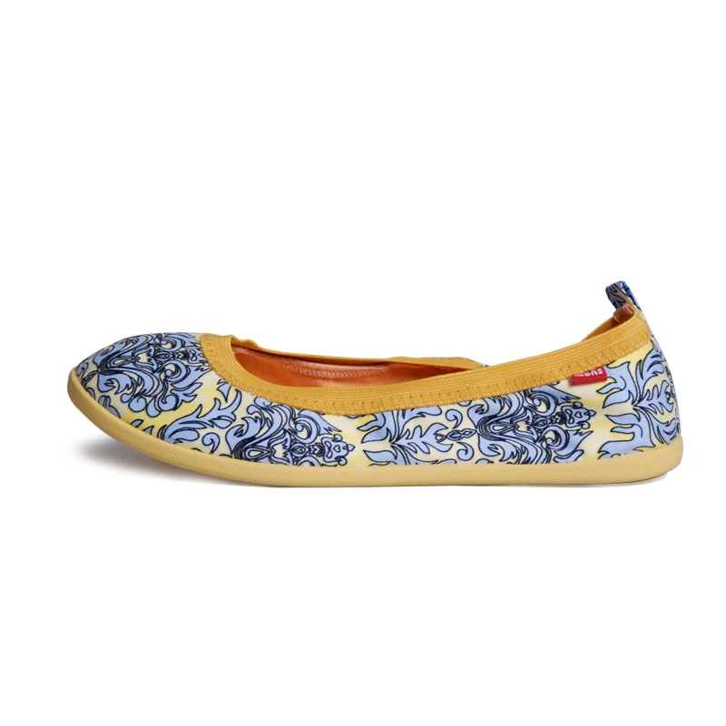 Brand Women Floral Pattern Canvas Shoes Female Folk Style Flat Loafers Ladies Slip on Casual Sandals Sapatos Femininos | Обувь