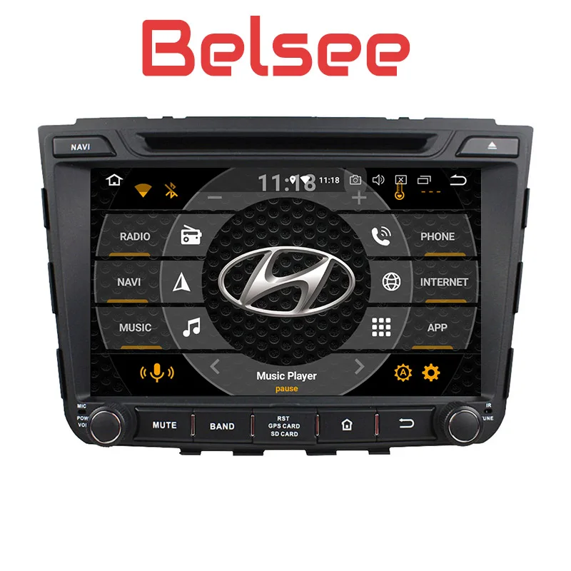 Головное устройство Belsee для Hyundai IX25 Creta 2014 2015 мультимедийная система с GPS