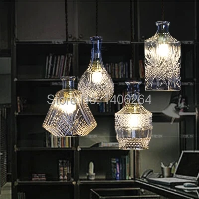 Creative Luxuriant Hand-cut Glass Simulacra Winebottle Decoration Droplight(1-light) Cafe Bar Coffee Shop Hall Club Store
Creative Luxuriant Hand-cut Glass Simulacra Winebottle Decoration Droplight(1-light) Cafe Bar Coffee Shop Hall Club Store