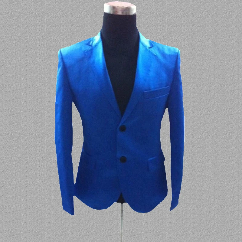 Blue blazer men suits designs jacket mens stage costumes for singers clothes dance star style dress punk rock masculino homme
Blue blazer men suits designs jacket mens stage costumes for singers clothes dance star style dress punk rock masculino homme