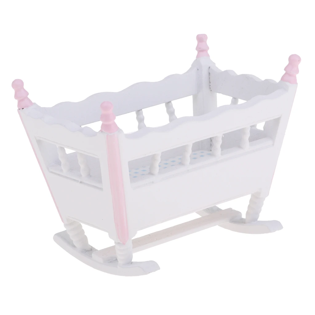 1/12 Dollhouse Miniature Furniture Wooden Baby Cradle, Rocking Horse Nursery Room Accessories
1/12 Dollhouse Miniature Furniture Wooden Baby Cradle, Rocking Horse Nursery Room Accessories