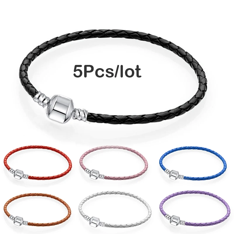 BAOPON 5Pcs/Lot Classic 10 Colors Line Leather String Charm Bracelet Fits DIY Rope Brand Bracelet For Women Men Jewelry Gift
BAOPON 5Pcs/Lot Classic 10 Colors Line Leather String Charm Bracelet Fits DIY Rope Brand Bracelet For Women Men Jewelry Gift