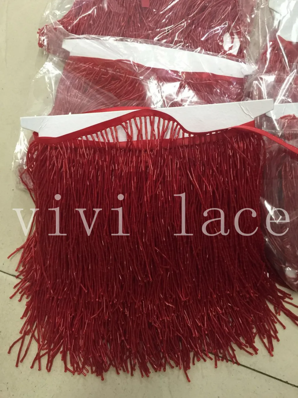 Лента с бисером и бахромой красного цвета yy220, 5 ярдов/упаковка, 15 см ширина для свадебного платья/вечерних нарядов/партийного шитья.