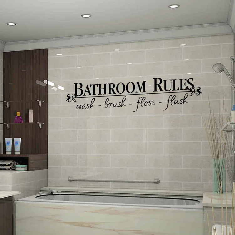 Freeshipping Bathroom Rules wall Sticker Vinyl Home Decal Removable Room Decoration
Freeshipping Bathroom Rules wall Sticker Vinyl Home Decal Removable Room Decoration