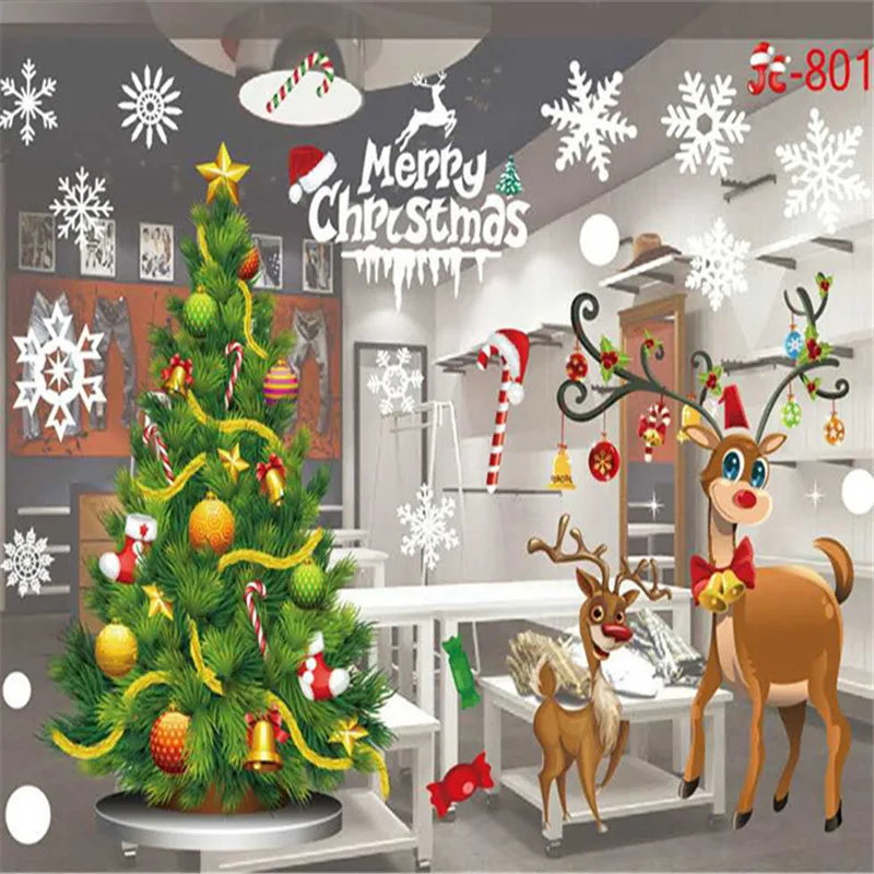 New Year Christmas Home Decor Wall StickerWindow Sticker Snowflake Santa Window Stickers Christmas wall Stickers for Kids Rooms
New Year Christmas Home Decor Wall StickerWindow Sticker Snowflake Santa Window Stickers Christmas wall Stickers for Kids Rooms
