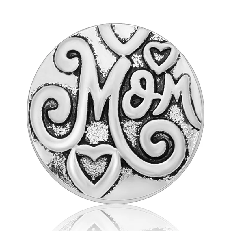 Горячая Распродажа Счастливый День матери 18 мм кнопки люблю Мать Мама слова