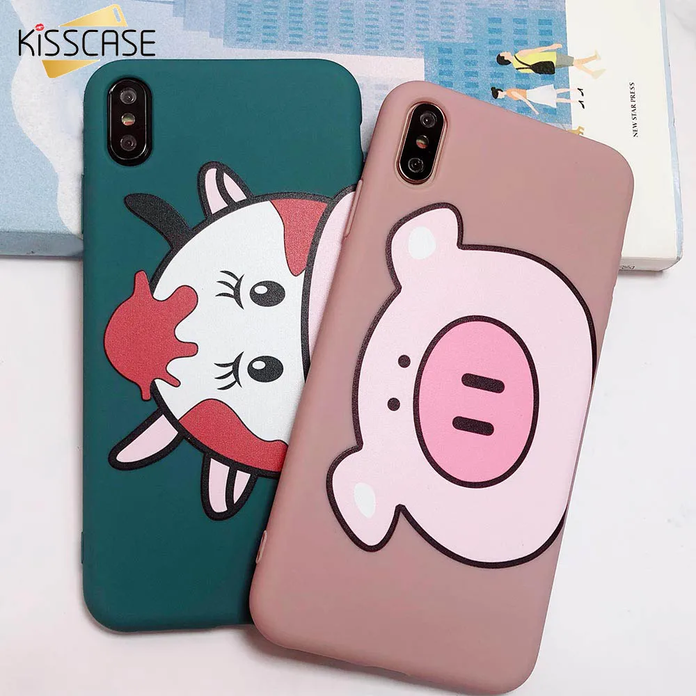 Силиконовый чехол KISSCASE для iPhone 7 8 6 6S Plus X XR XS Max 5 5S SE мягкий силиконовый из ТПУ