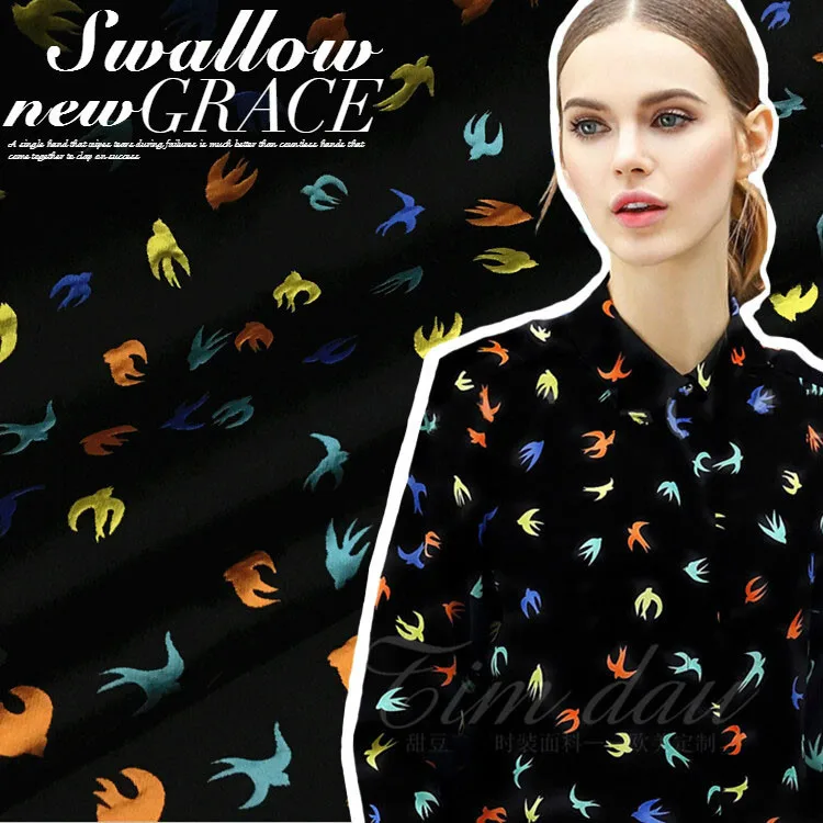 Europe swallow style high-grade jacquard fabrics for coat/crisp dress fashion cloth spring, summer, autumn/100cm*140cm
Europe swallow style high-grade jacquard fabrics for coat/crisp dress fashion cloth spring, summer, autumn/100cm*140cm