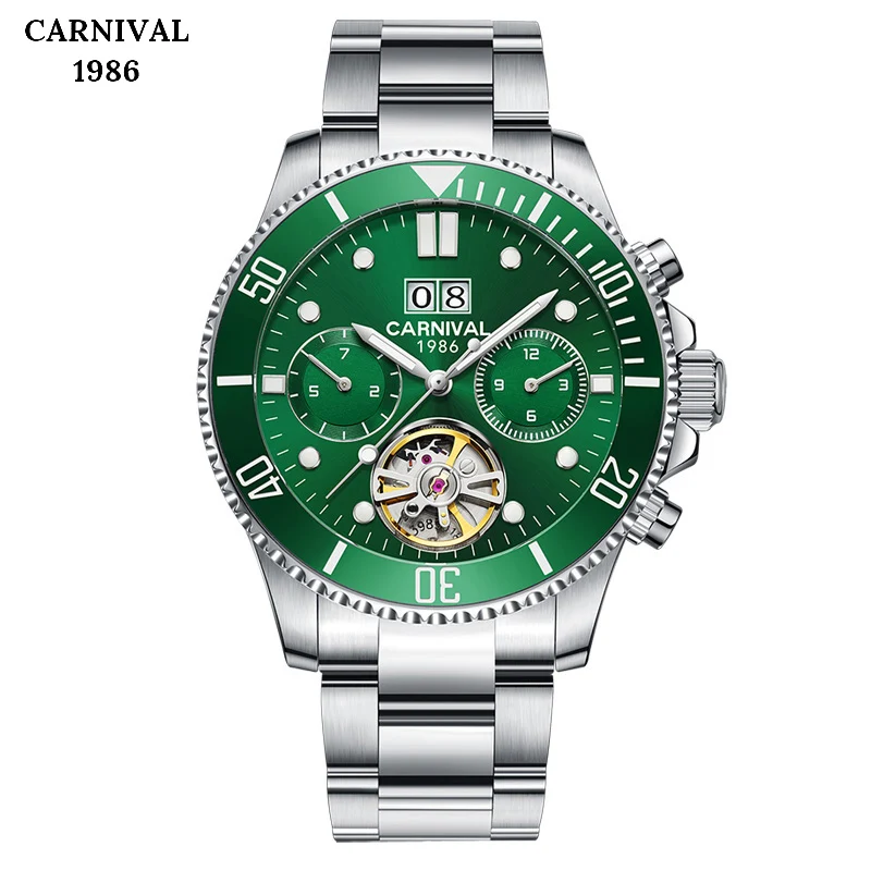 Carnival Brand Luxury Men Automatic Watch Man Tourbillon Mechanical Watches Business Luminous Clock Relogio Masculino 2019 NEW
Carnival Brand Luxury Men Automatic Watch Man Tourbillon Mechanical Watches Business Luminous Clock Relogio Masculino 2019 NEW