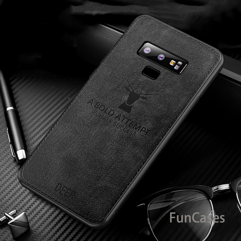 Роскошные ткани текстура чехол для samsung Galaxy S8 S9 плюс Примечание 8 9 мягкий Silicont