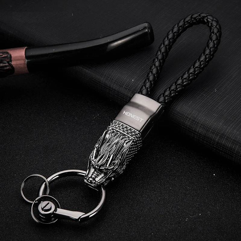 dragon keychain hand-woven genuine leather car key chain key holder creative sleutelhanger llaveros hombre free shipping
dragon keychain hand-woven genuine leather car key chain key holder creative sleutelhanger llaveros hombre free shipping