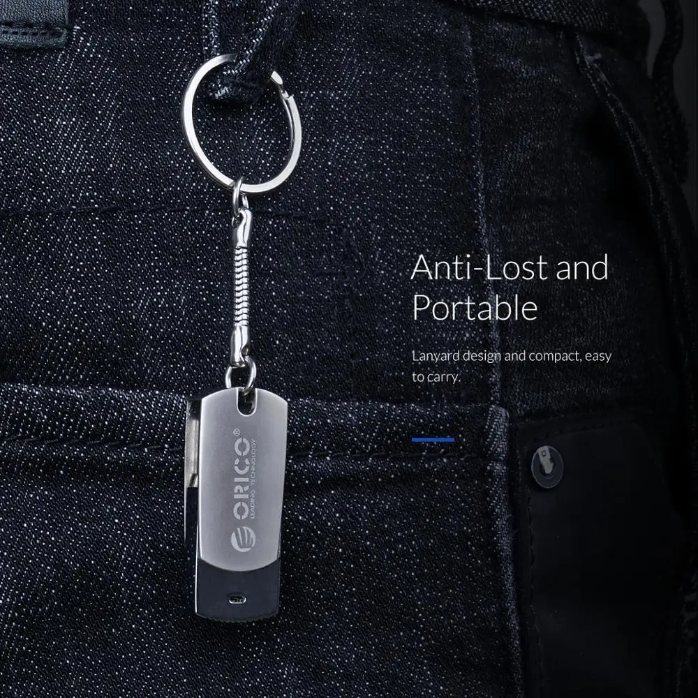 ORICO USB3.0 Flash Drive 64GB 32GB 16GB USB Metal With Key Ring Flash Memory USB Stick Storage Flash Disk Flash Drive Portable
ORICO USB3.0 Flash Drive 64GB 32GB 16GB USB Metal With Key Ring Flash Memory USB Stick Storage Flash Disk Flash Drive Portable