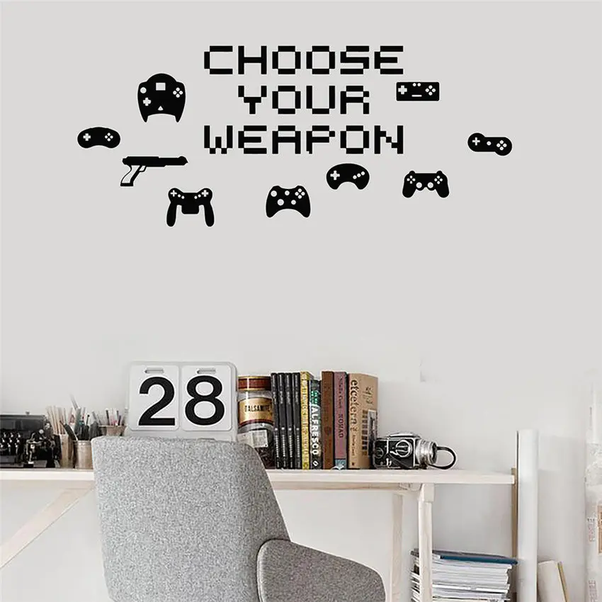 Weapon Quote Video Game Pixe Vinyl Home Decor Bedroom Art Mural Removable Wall Stickers Modern Design Wall Sticker D580
Weapon Quote Video Game Pixe Vinyl Home Decor Bedroom Art Mural Removable Wall Stickers Modern Design Wall Sticker D580