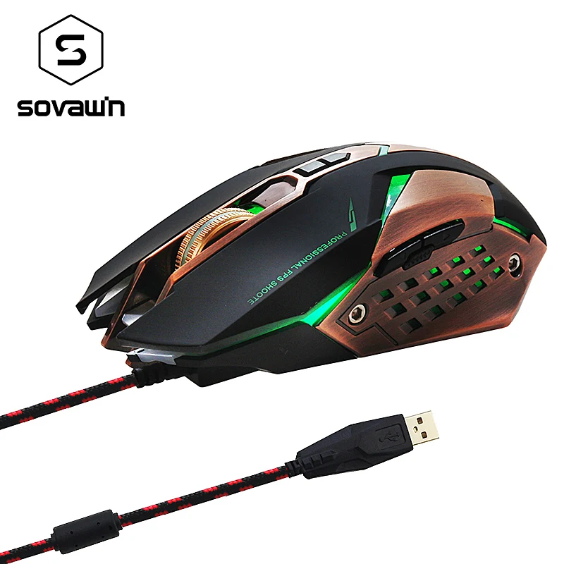 Sovawin ZP01 программируемая память 2750 dpi игровая мышь геймер тяжелое
