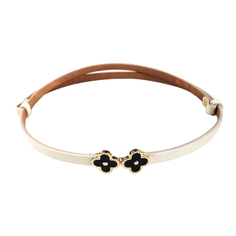 New women's waist buckle belt simple fashion leather decorative waist chain leather vegetable tanned leather belt dress
New women's waist buckle belt simple fashion leather decorative waist chain leather vegetable tanned leather belt dress
