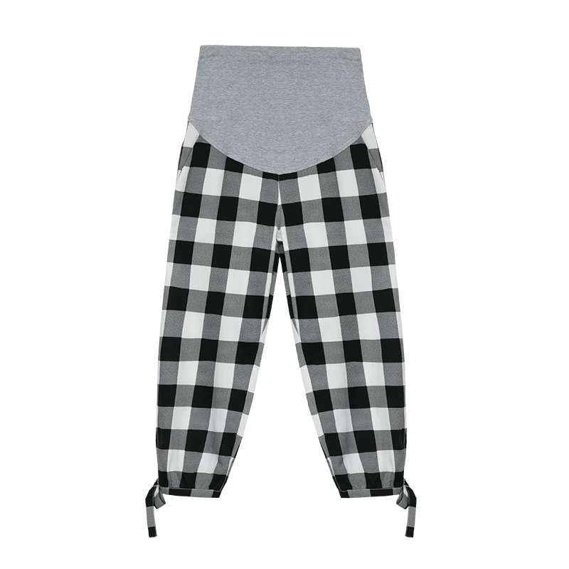 Summer Trousers for Pregnant Women Fashion Grid Maternity Wide Leg Pant Pregnancy Casual Pants Loose Harem Pants Bloomers
Summer Trousers for Pregnant Women Fashion Grid Maternity Wide Leg Pant Pregnancy Casual Pants Loose Harem Pants Bloomers