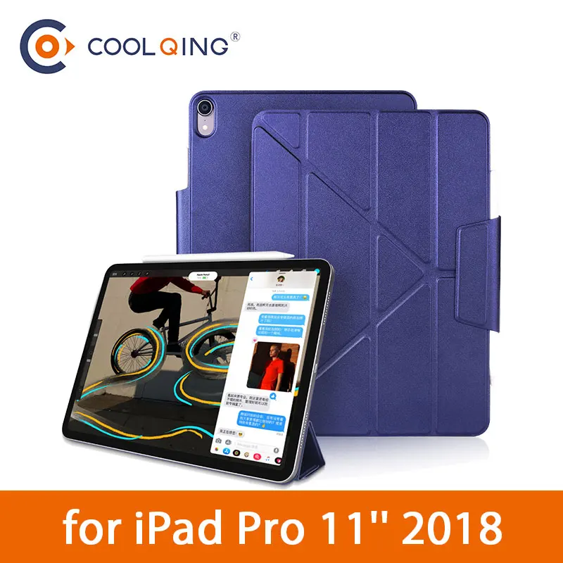 Многослойный чехол для планшета с магнитами iPad Pro 11 2018 Магнитный умный функцией