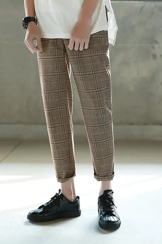 M-5XL!!Spring male plaid ankle length trousers plus size british style straight 9 trousers
M-5XL!!Spring male plaid ankle length trousers plus size british style straight 9 trousers
