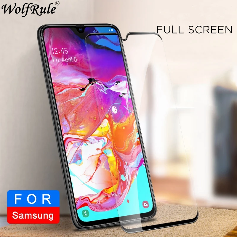 Закаленное стекло для Samsung Galaxy A70 жесткое полное покрытие клей Защита экрана A705F |
