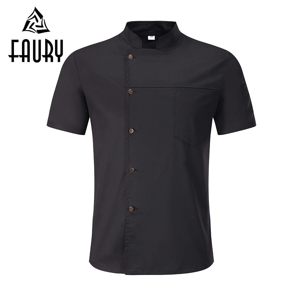 Unisex Breathable Chef Jackets Short Sleeve Single Breasted Solid Catering Cafe Bakery Waiter Work Uniforms Kitchen Coats Aprons
Unisex Breathable Chef Jackets Short Sleeve Single Breasted Solid Catering Cafe Bakery Waiter Work Uniforms Kitchen Coats Aprons