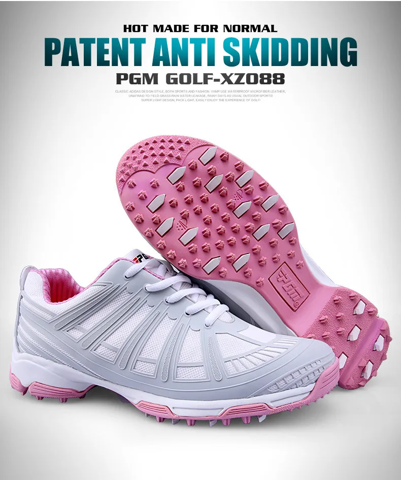 2018 New Arrival PGM Golf Shoes Double Patent Waterproof Anti Skid Shoe For Women Outdoor Leisure Sports Shoes Plus Size 35-40
2018 New Arrival PGM Golf Shoes Double Patent Waterproof Anti Skid Shoe For Women Outdoor Leisure Sports Shoes Plus Size 35-40