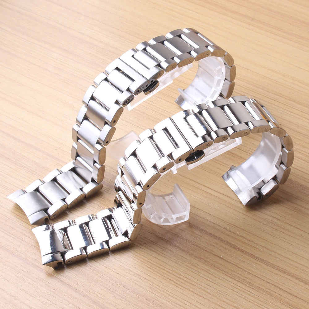 Watchbands Stainless steel Solid links Curved end for Gear S3 Frontier Classic Galaxy 46mm 42mm Watches Sport Bands 20mm 22mm
Watchbands Stainless steel Solid links Curved end for Gear S3 Frontier Classic Galaxy 46mm 42mm Watches Sport Bands 20mm 22mm