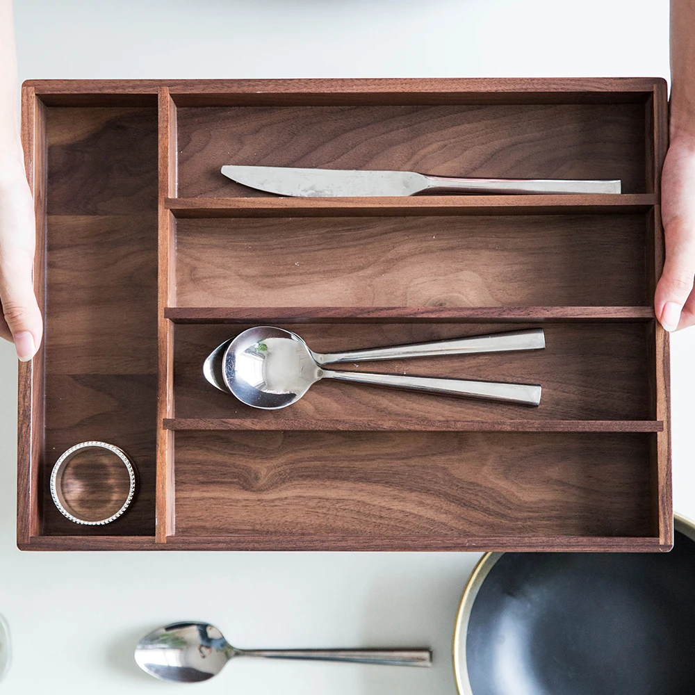 Black Walnut Table Storage Box 5 Slots Ofiice Desk Organizer Eco Natural Wood Kitchen Utensils/Stationary/Jewelry Containers
Black Walnut Table Storage Box 5 Slots Ofiice Desk Organizer Eco Natural Wood Kitchen Utensils/Stationary/Jewelry Containers