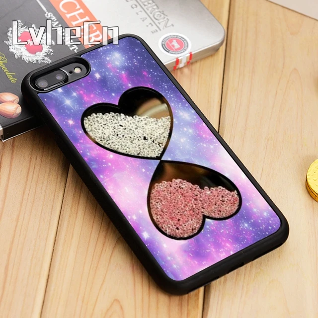 Чехол для телефона LvheCn с блестящими стразами iPhone 5 6 s 7 8 plus 11 12 Pro X XR XS Max Samsung Galaxy S6 S7