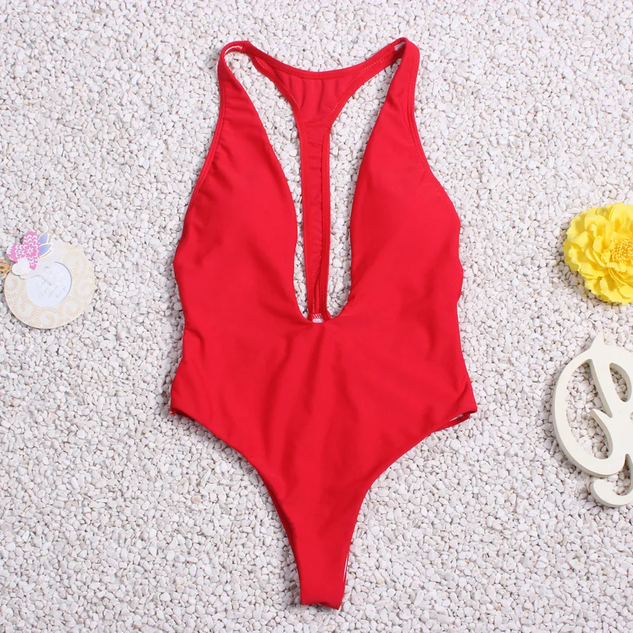 Women Swimming Costume One Piece Swimsuit Monokini Swimwear Solid Color V Neck Halter Bikini Sets One-piece Swimsuits Biquini
Women Swimming Costume One Piece Swimsuit Monokini Swimwear Solid Color V Neck Halter Bikini Sets One-piece Swimsuits Biquini