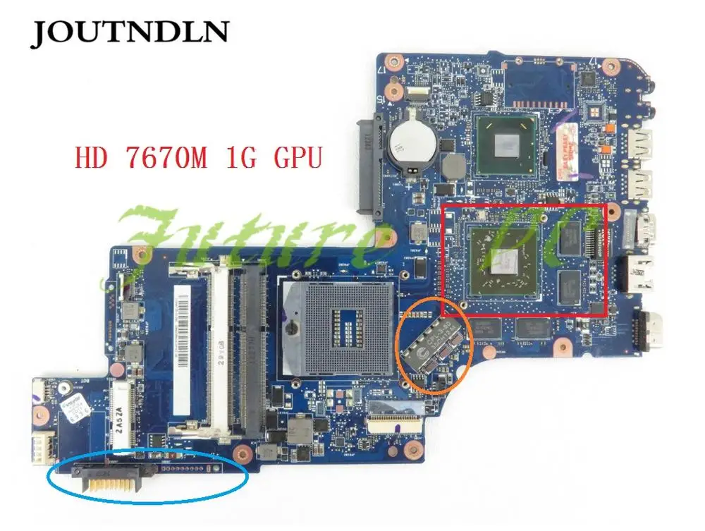 Материнская плата JOUTNDLN для ноутбука Toshiba Satellite C870 L870 L875 17 3 серия H000046340 HM76 DDR3 W/ HD 7670M