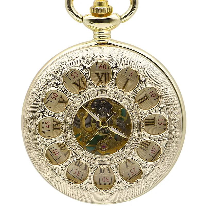 Full Gold Hollow Flowers Mechanical Pocket Watches Hand-Winding Retro Unisex Exquisite Roman Numerals with Fob Chain PJX1371
Full Gold Hollow Flowers Mechanical Pocket Watches Hand-Winding Retro Unisex Exquisite Roman Numerals with Fob Chain PJX1371