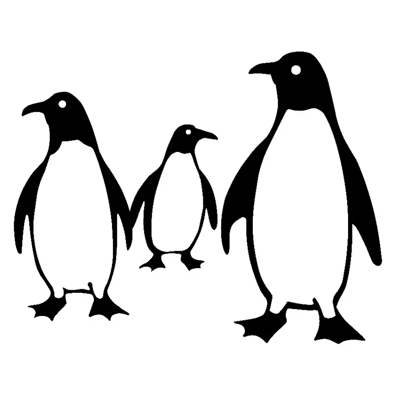 18.2cm*14.5cm Emperor Penguin Family Car-Styling Stickers Decals Black/Silver S3-5488
18.2cm*14.5cm Emperor Penguin Family Car-Styling Stickers Decals Black/Silver S3-5488