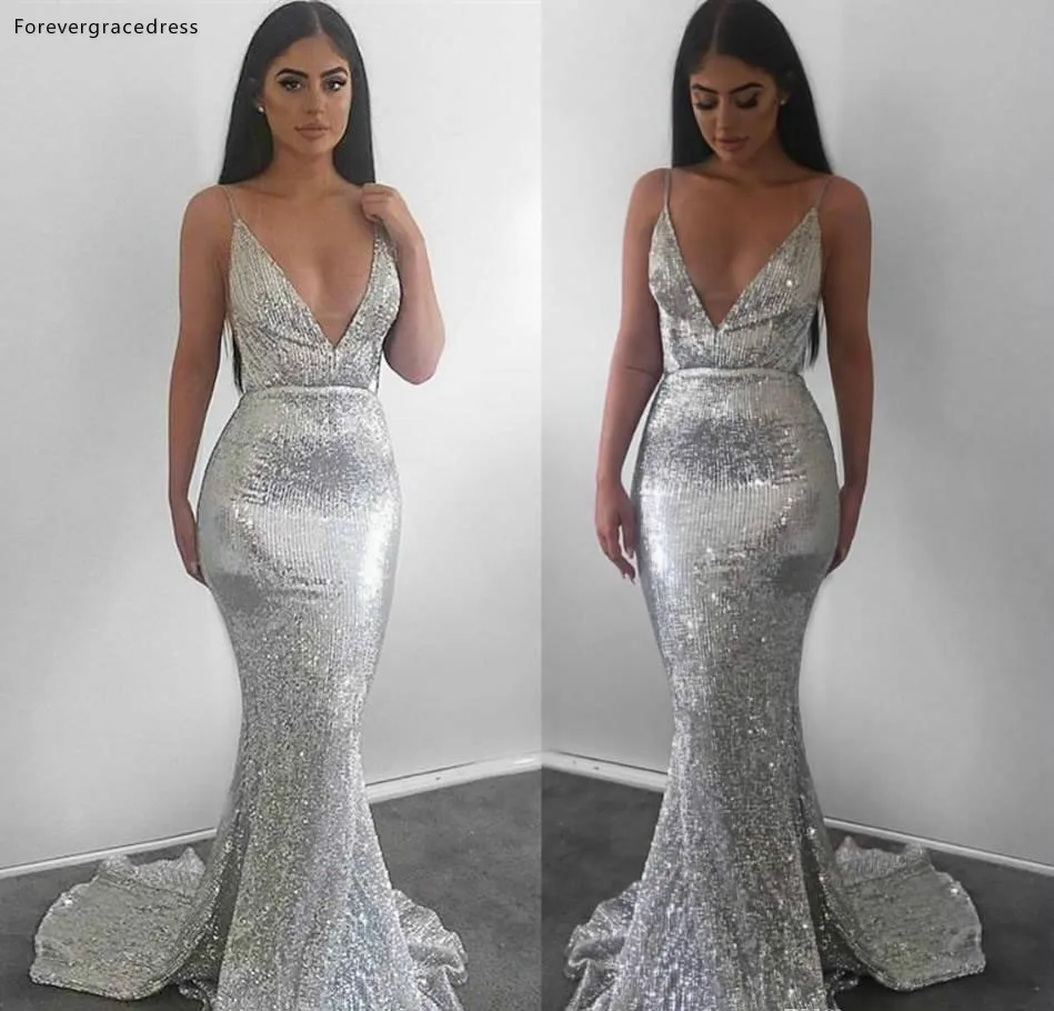 2019 New Arrival Cheap Mermaid Long Evening Dress Dubai Silver Sequins Holiday Women Wear Formal Party Prom Gown Custom Made
2019 New Arrival Cheap Mermaid Long Evening Dress Dubai Silver Sequins Holiday Women Wear Formal Party Prom Gown Custom Made