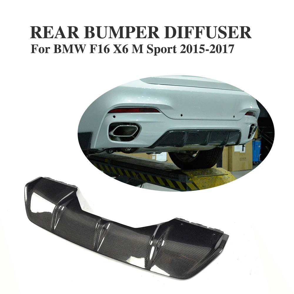 Carbon Fiber Rear Bumper Race Diffuser Lip Spoiler for BMW X6 F16 xDrive35i xDrive50i M Sport Utility 4-Door 2015-2017
Carbon Fiber Rear Bumper Race Diffuser Lip Spoiler for BMW X6 F16 xDrive35i xDrive50i M Sport Utility 4-Door 2015-2017