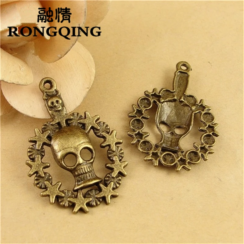 RONGQING 47*33 мм 40 шт./лот кулоны с черепом, колье ручной работы модные ювелирные украшения своими руками
RONGQING 47*33 мм 40 шт./лот кулоны с черепом, колье ручной работы модные ювелирные украшения своими руками