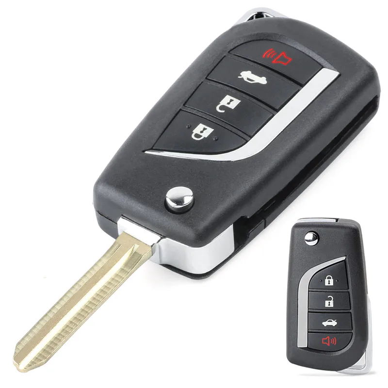 KEYECU FCC ID: GQ4-29T 315MHz G Chip Modified Flip Folding 4 Button Remote Key Fob TOY43 for Toyota Corolla Venza
KEYECU FCC ID: GQ4-29T 315MHz G Chip Modified Flip Folding 4 Button Remote Key Fob TOY43 for Toyota Corolla Venza