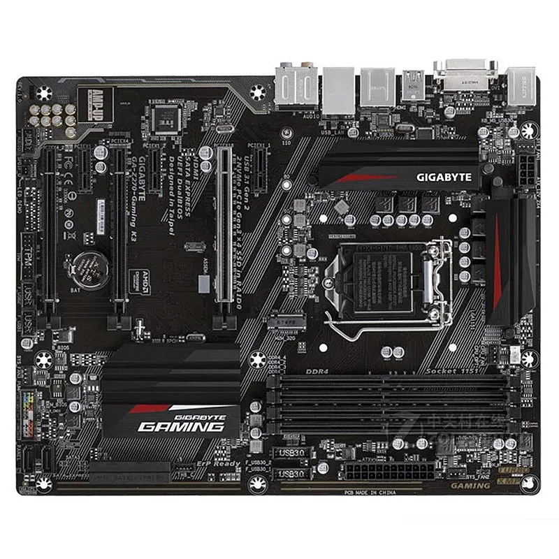 270 1151 материнская плата для Gigabyte GA-Z270-Gaming K3 LGA1151 DDR4 Killer E2500 64 Гб | Компьютеры и офис