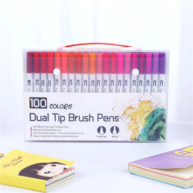 Double-headed Artist Watercolor Brush Pen Set Art Markers Soft Brush Pen Hook Line Pen Office School Art Writing Supplies
Double-headed Artist Watercolor Brush Pen Set Art Markers Soft Brush Pen Hook Line Pen Office School Art Writing Supplies