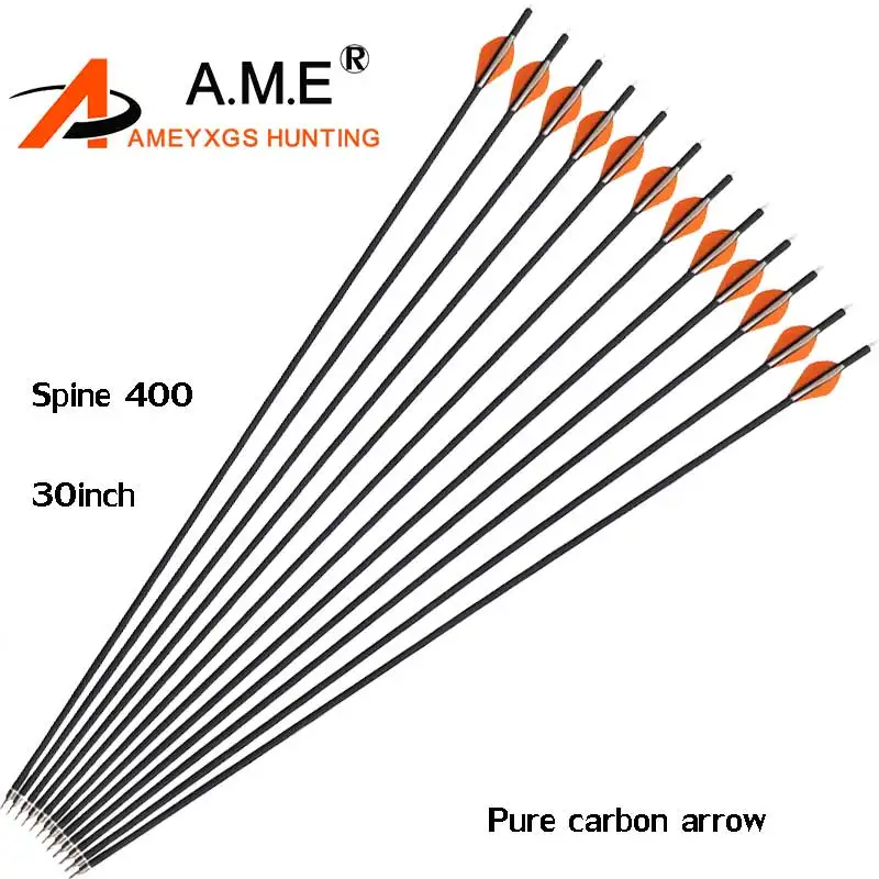 12pcs/Pack Spine 400 Shooting Arrows Pure Carbon Iron Bolts Arrows Suitable For Composite Bow And Long Bow For Archery Hunting
12pcs/Pack Spine 400 Shooting Arrows Pure Carbon Iron Bolts Arrows Suitable For Composite Bow And Long Bow For Archery Hunting
