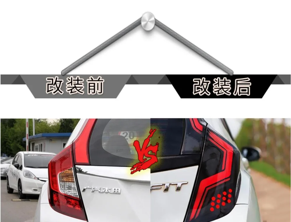 Car Styling LED Tail Lamp for Honda FIT Taillight assembly 2014-2016 2017 for Honda FIT Rear Light DRL+Turn Signal light with
Car Styling LED Tail Lamp for Honda FIT Taillight assembly 2014-2016 2017 for Honda FIT Rear Light DRL+Turn Signal light with