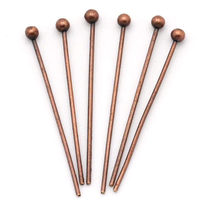 DoreenBeads Head Pins Antique Copper 21mm long,0.5mm(24 gauge),1000PCs (B24939), yiwu
DoreenBeads Head Pins Antique Copper 21mm long,0.5mm(24 gauge),1000PCs (B24939), yiwu
