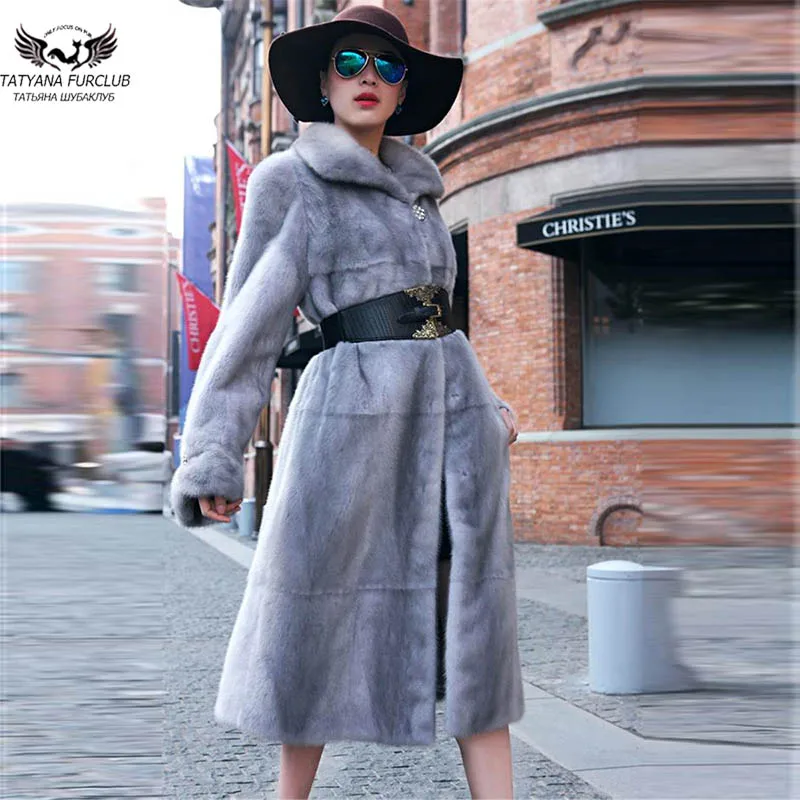 Winter Fashion Real Fur Coats For Women 120cm Long Whole Skin Genuine Mink Fur Coats With Lapel Collar Luxury Overcoats 2021 New
Winter Fashion Real Fur Coats For Women 120cm Long Whole Skin Genuine Mink Fur Coats With Lapel Collar Luxury Overcoats 2021 New