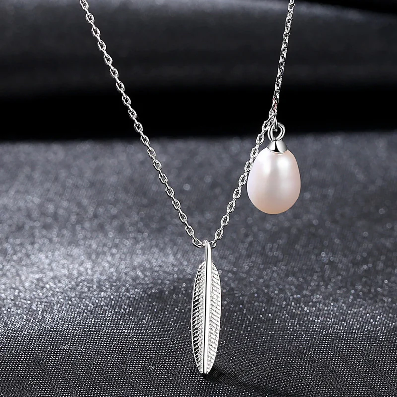 Classic versatile boutique jewelry necklaces S925 sterling silver 7-8mm Natural Pearl Pendant Necklace Chain&Elegant Leaf Shape
Classic versatile boutique jewelry necklaces S925 sterling silver 7-8mm Natural Pearl Pendant Necklace Chain&Elegant Leaf Shape