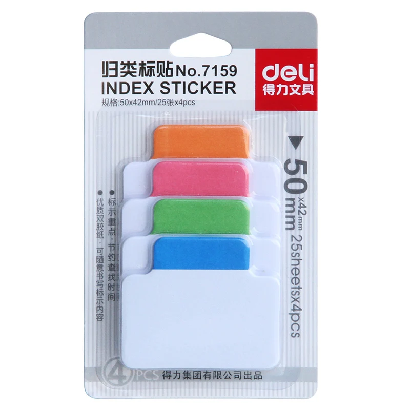 4 Colors 25 Sheets Write-On Removable Index Tab Sticker Book In Notebook School Stationery Office Supplies
4 Colors 25 Sheets Write-On Removable Index Tab Sticker Book In Notebook School Stationery Office Supplies