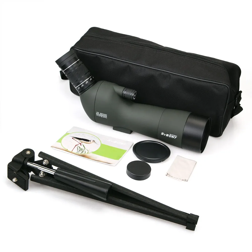 SVBONY 20-60x60 SV29 Spotting Scope 23mm Eyepiece Zoom BAK4 Prism FMC Objective Lens Telescope Birdwatch Hunting Target Shooting
SVBONY 20-60x60 SV29 Spotting Scope 23mm Eyepiece Zoom BAK4 Prism FMC Objective Lens Telescope Birdwatch Hunting Target Shooting