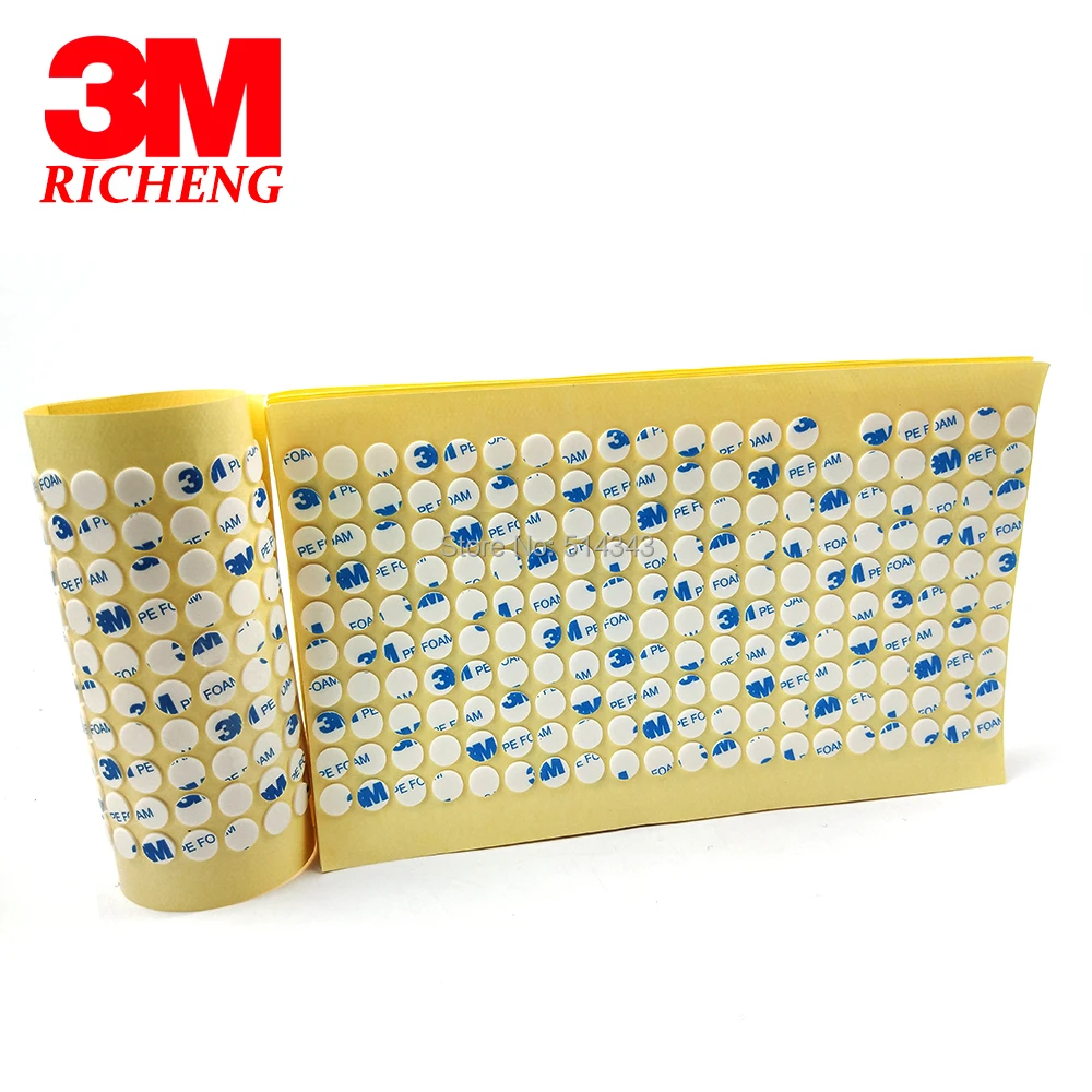 1000pcs/lot 3M 1600T PE Foam White or Black Color For Auto Round Double Sided Tape 10MM Diameter
1000pcs/lot 3M 1600T PE Foam White or Black Color For Auto Round Double Sided Tape 10MM Diameter