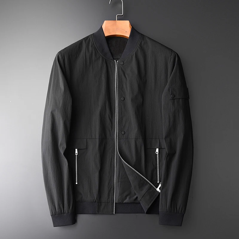 Minglu Man Jacket Luxury High Density Baseball Collar Mens Jackets And Coats Fashion Crease Resistant Slim Fit Male Jackets 4XL
Minglu Man Jacket Luxury High Density Baseball Collar Mens Jackets And Coats Fashion Crease Resistant Slim Fit Male Jackets 4XL